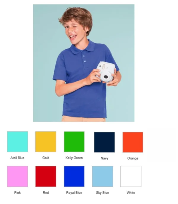 Sol's 11344 Kid's Summer II Cotton Pique Polo Shirt